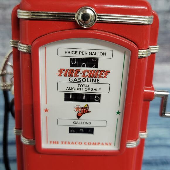 Vintage 1997 Texaco battery operated coin bank diecast fuel pump tested works - Picture 8 of 13